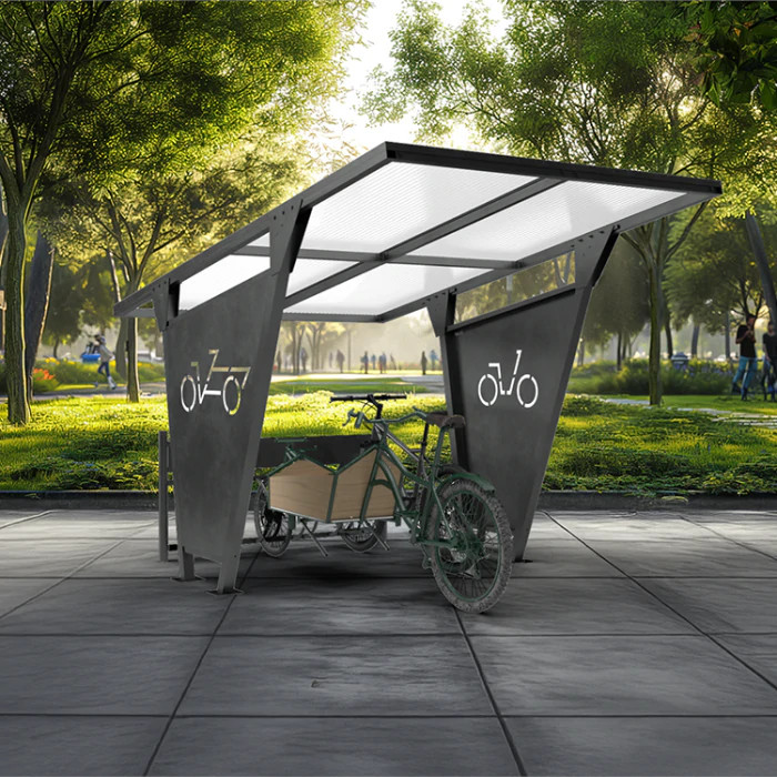 Un abris à vélo, coeur de l'aménagement urbain des villes