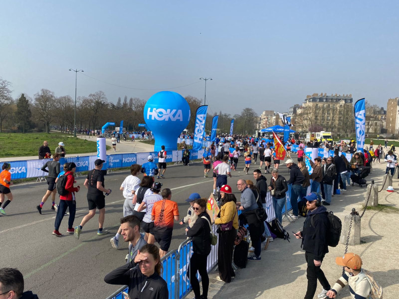 le balisage du semi marathon de paris 2026