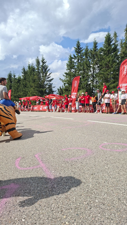 Les beach flags personnalisés Vittel sur le Tour de France 2026 — hauteur, mouvement, lisibilité : trois qualités qui font du beach flag le support incontournable des activations en bord de course. Beach flags personnalisés Vittel — rangée en situation de course