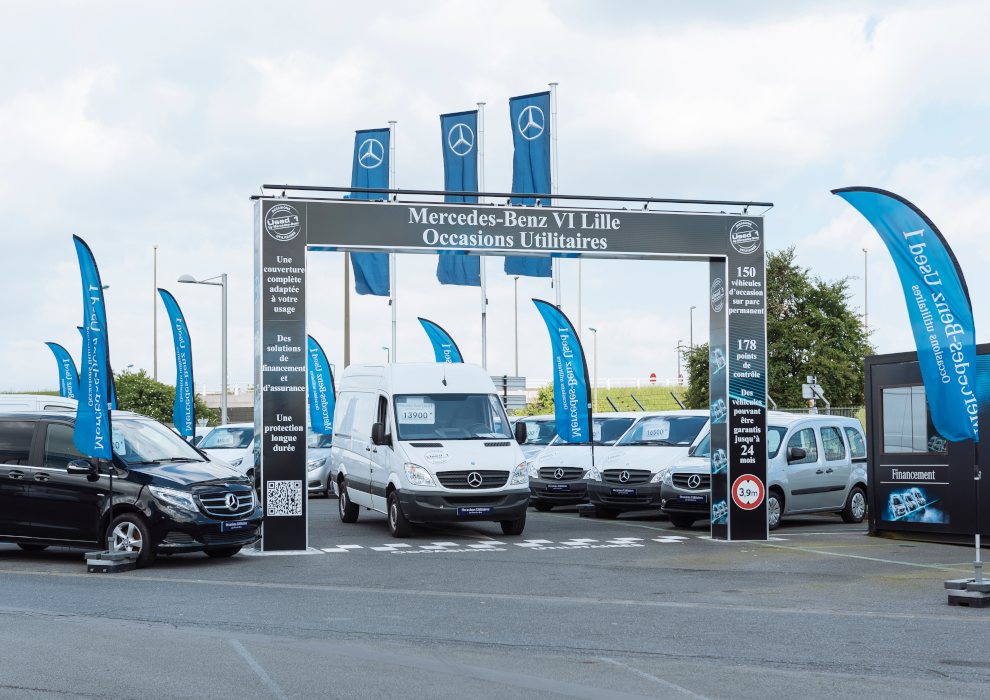 Une concession automobile Mercedes