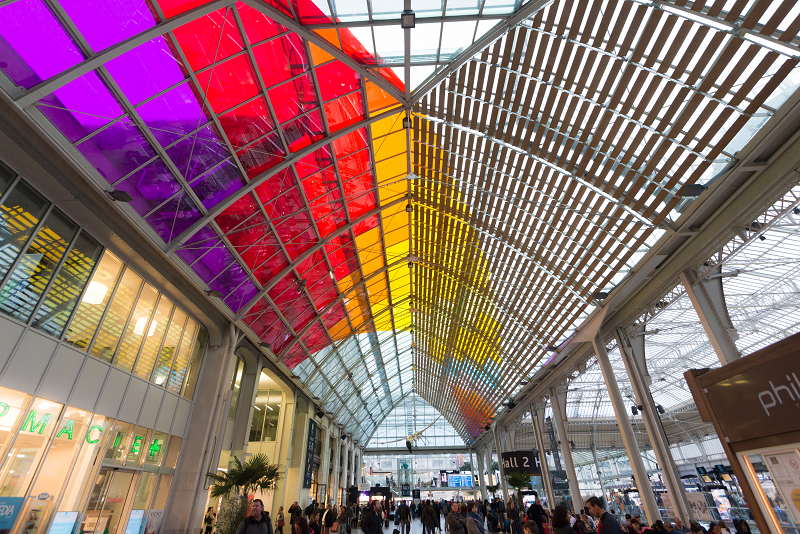 Gare de Lyon : exposition colorée