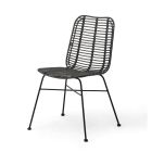 Chaise de réunion empilable en rotin