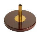 Socle bois vernis 1 hampe