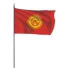 Drapeau Kirghizistan sur hampe