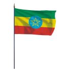 Drapeau Ethiopie sur hampe