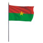 Drapeau Burkina Faso sur hampe