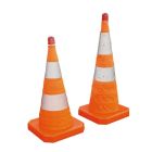 Cônes de signalisation rétractables avec feu clignotant