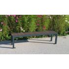 Banquette mobilier urbain en plastique recyclé