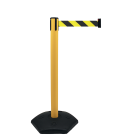 Poteau de signalisation à sangle jaune 3.6m