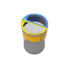 poubelle extérieur maille