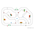 Circuit urbain cours de recreation