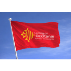 Drapeau de l'Occitanie sur mât