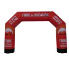 Arche gonflable Pentagonale Reverso avec visuel interchangeable