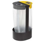 Support sac-poubelle Citwin Premium sur pied gris et jaune
