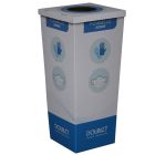 Poubelle en carton pour masques anti-postillons