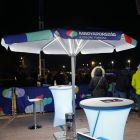 Parasol publicitaire lumineux LED ambiance