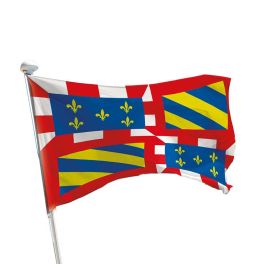 Drapeau province Bourgogne pour mât