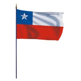 Drapeau Chili sur hampe