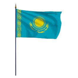 Drapeau Kazakhstan sur hampe