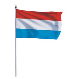 Drapeau Luxembourg sur hampe