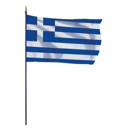 Drapeau Grèce sur hampe