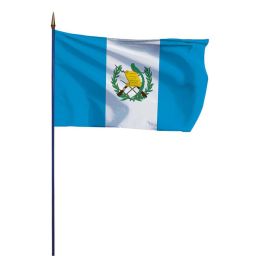 Drapeau Guatemala sur hampe