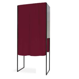 Rideau violet opaque pour isoloir en polyester M1