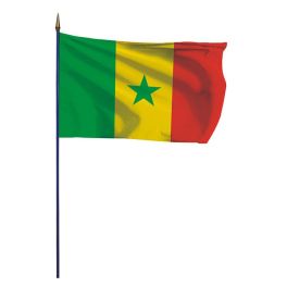 Drapeau Sénégal sur hampe
