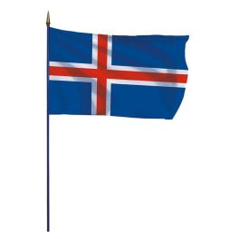 Drapeau Islande sur hampe