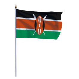 Drapeau Kenya sur hampe