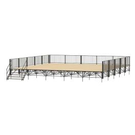 Podiums d'extérieur à pieds télescopiques hauteur 0,75 à 1,20 m