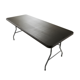Table pliante Ecolight rectangulaire noire 183x76cm