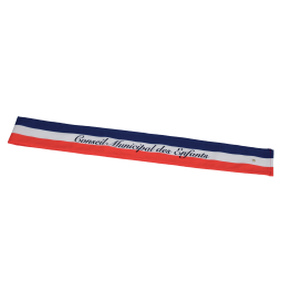 Echarpe tricolore officielle conseil municipal des enfants