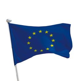 Drapeau de l'Europe sur mât