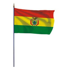 Drapeau Bolivie sur hampe