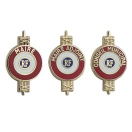 Insignes d'élus / boutonnière maire, adjoint et conseiller