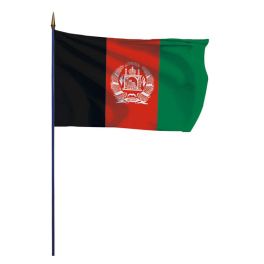 Drapeau Afghanistan sur hampe