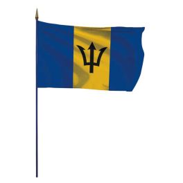 Drapeau Barbade sur hampe