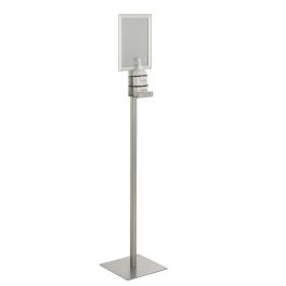 Station gel hydroalcoolique sur pied avec gel