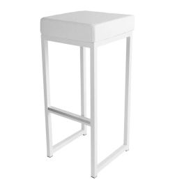 tabouret square blanc