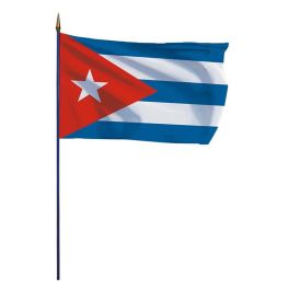 Drapeau Cuba sur hampe