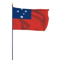 Drapeau samoa sur hampe