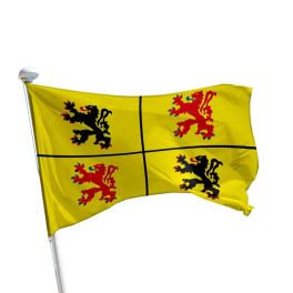 Drapeau Hainaut pour mât (BE)