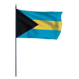 Drapeau Bahamas sur hampe