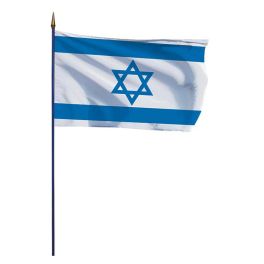 Drapeau Israël sur hampe