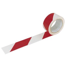 Ruban de balisage blanc et rouge