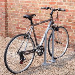 Lot de 2 arceaux simple vélos rond en U
