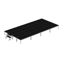 Podium Excelium 4 x 8 m complet avec escalier ajustable