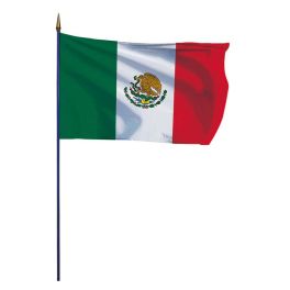 Drapeau Mexique sur hampe