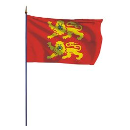 Drapeau province de Normandie sur hampe